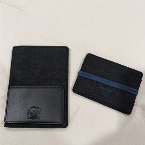 Herschel Supply Company Black Key & Card Holder Set